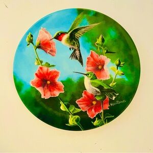 Plate Hummingbird Collector Plate By Kevin Daniel Bird Wall Decor Wall Art